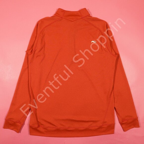 Kjus Pullover Mens M Orange Keano Half Zip Ohoopee Match Club Golf Jacket - Picture 3 of 6